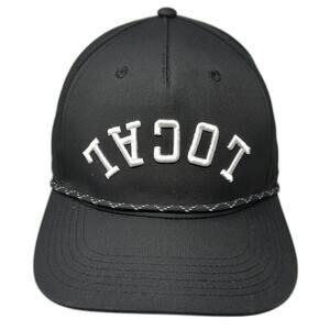 Local Solv 50th Anniversary Snapback 5 Panel Cap Black One Size Rope Cap America